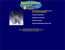 Tablet Screenshot of danforthanchors.com